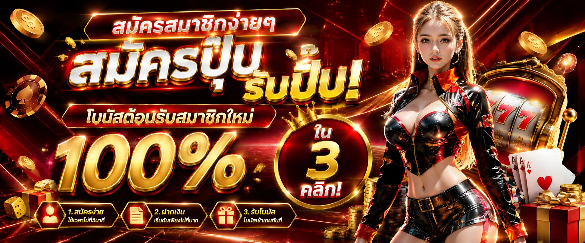 แบนเนอร์โปรโมชั่น W89 โบนัสสมาชิกใหม่ 100% และคืนยอดเสียรายสัปดาห์